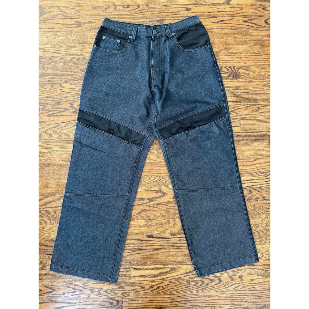 Vintage y2k Rocawear Dark Wash‎ Wide Leg Jeans Denim Pants Size 34